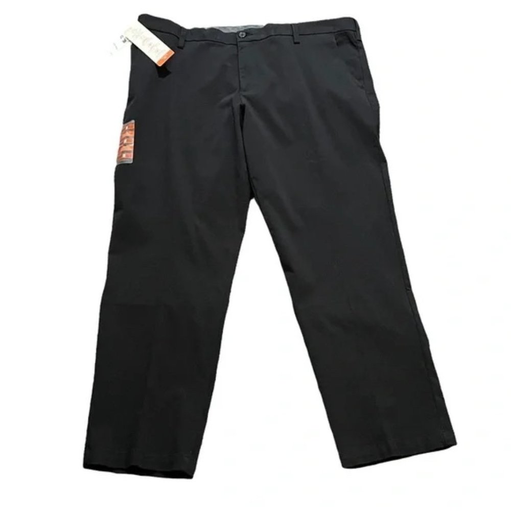 NEW Dockers Work Day Straight Fit Navy Blue Cotton Blend Chino Pants 42 X 30